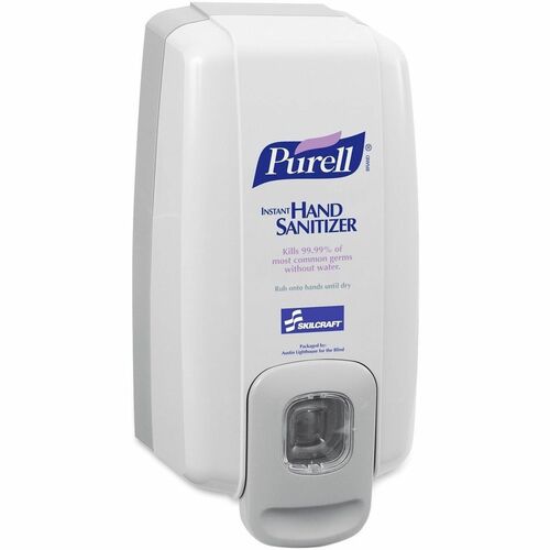 SKILCRAFT  Hand Sanitizer Dispenser, f/1000 ml Refill Pouches,6/BX,Gray
