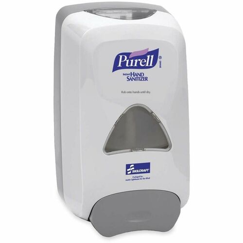 SKILCRAFT  Hand Sanitizer Dispenser, Holds 1200 ml, 6/BX, Dove Gray
