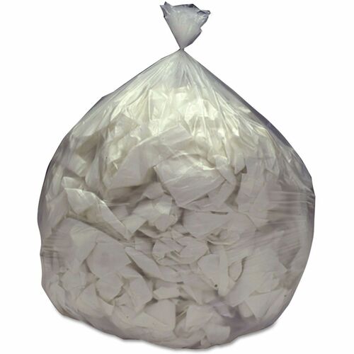 SKILCRAFT  Maximum Performance Trash Can Liner, 25 lbs, 0.5 mil, 36" x 38", Clear, 100/Carton
