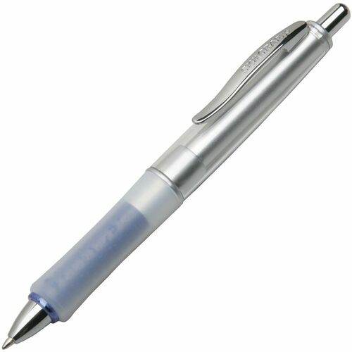 SKILCRAFT  Writebalance Pen, Retract, 0.1mm, Ast Barrel, Blue Ink