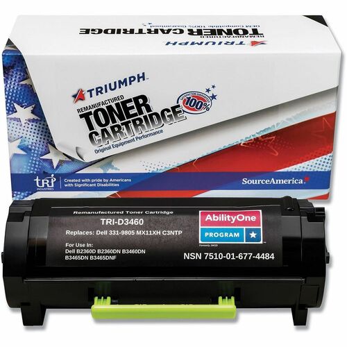 SKILCRAFT  Remanufactured 331-9805/331-9806/331-9805 High-Yield Toner, 8,500 Page-Yield, Black