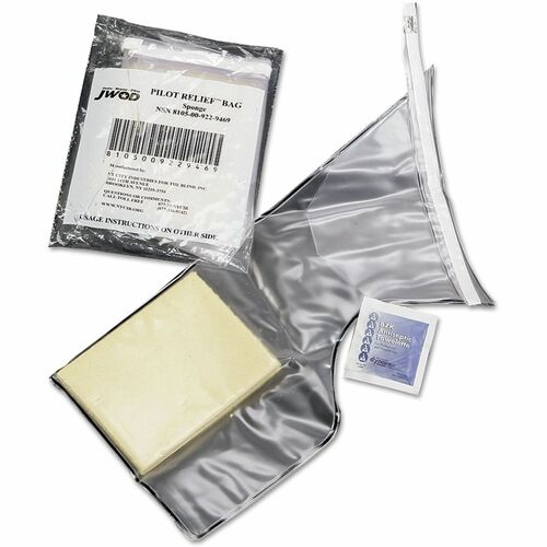 SKILCRAFT  Piddle Pak Crew Relief Bag Kit for Liquid Waste, Unisex Use, 16.91 oz, 7" x 0.5" x 12", 120 Kits/Box