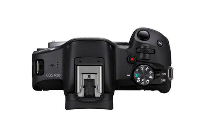 Canon EOS R50 + RF-S 18-45mm F4.5-6.3 IS STM MILC 24.2 MP CMOS 6000 x 4000 pixels Black