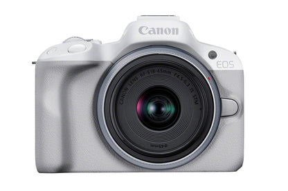 Canon EOS R50 Mirrorless Camera with 18-45mm Lens MILC 24.2 MP CMOS 6000 x 4000 pixels White