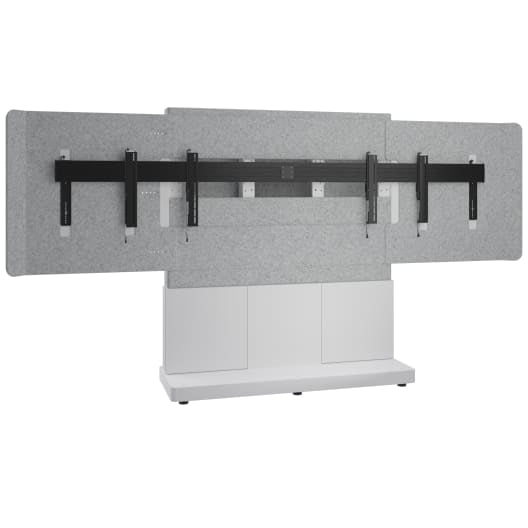 Middle Atlantic Products FM-DS-6675FS-JD8W TV mount/stand 75" Gray, Silver, White