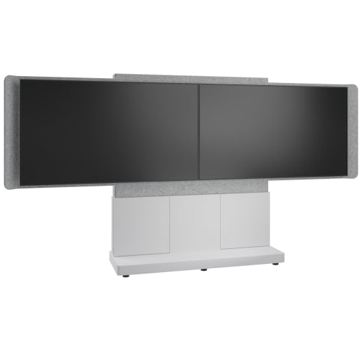 Middle Atlantic Products FM-DS-6675FS-JD8W TV mount/stand 75" Gray, Silver, White