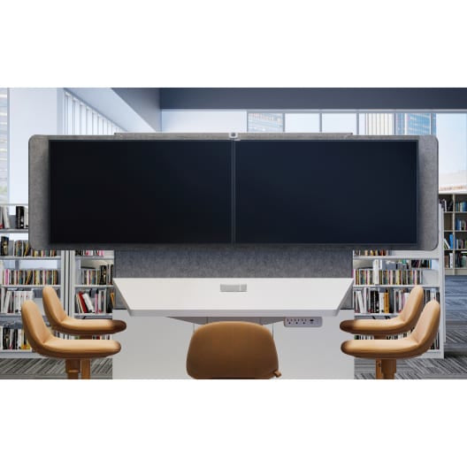 Middle Atlantic Products FM-DS-6675FS-JD8W TV mount/stand 75" Gray, Silver, White