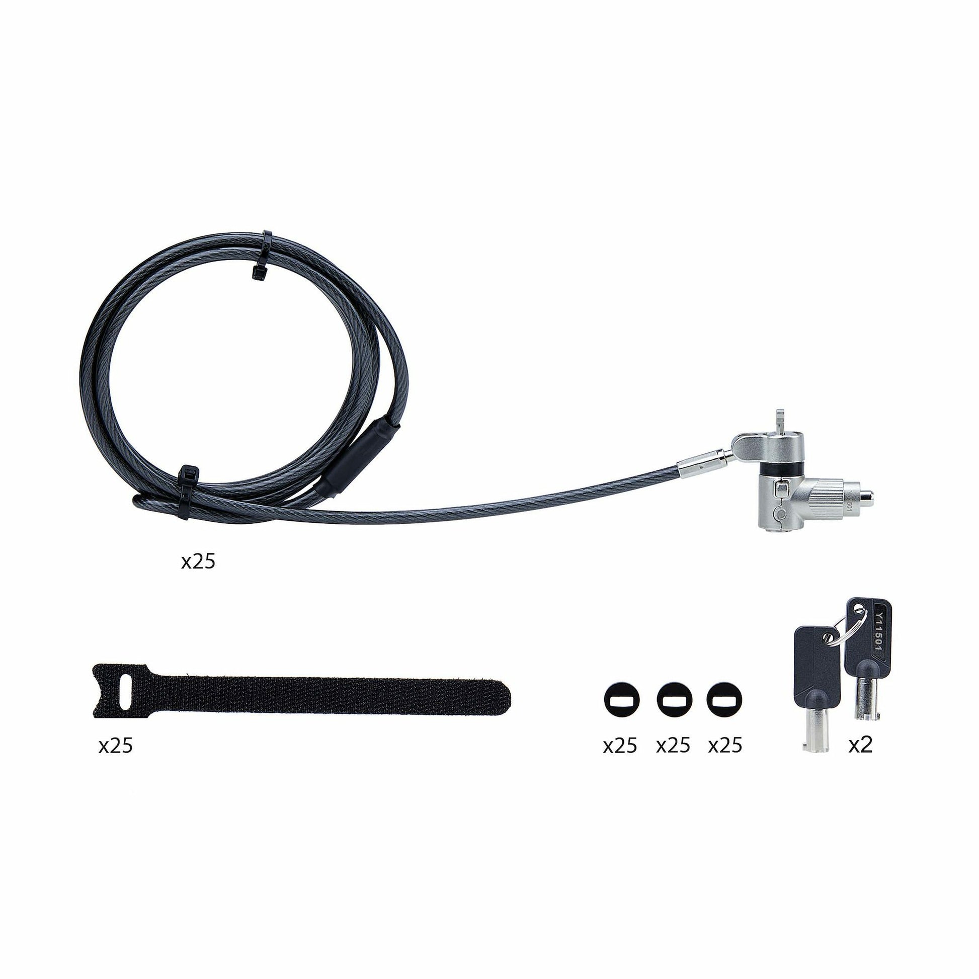 StarTech.com UNIVKA25-LAPTOP-LOCK cable lock Black 78.7" (2 m)