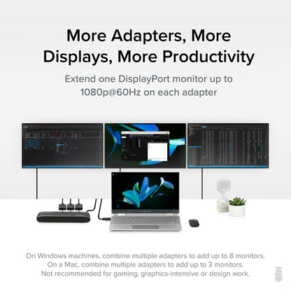 Plugable Technologies UGA-DP-S USB graphics adapter 1920 x 1080 pixels Black