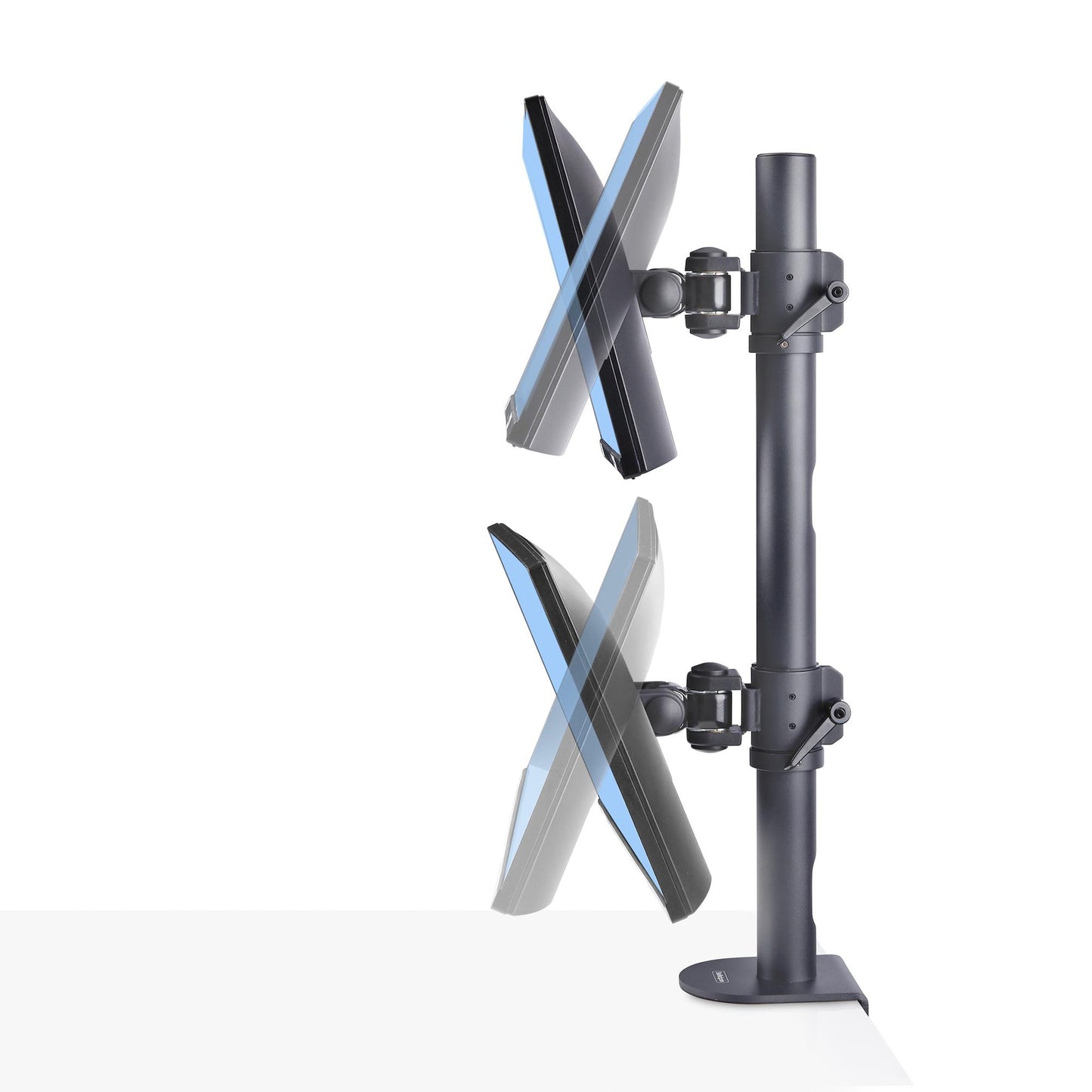 StarTech.com H2MPV-MONITOR-MOUNT monitor mount / stand 49" Desk Black