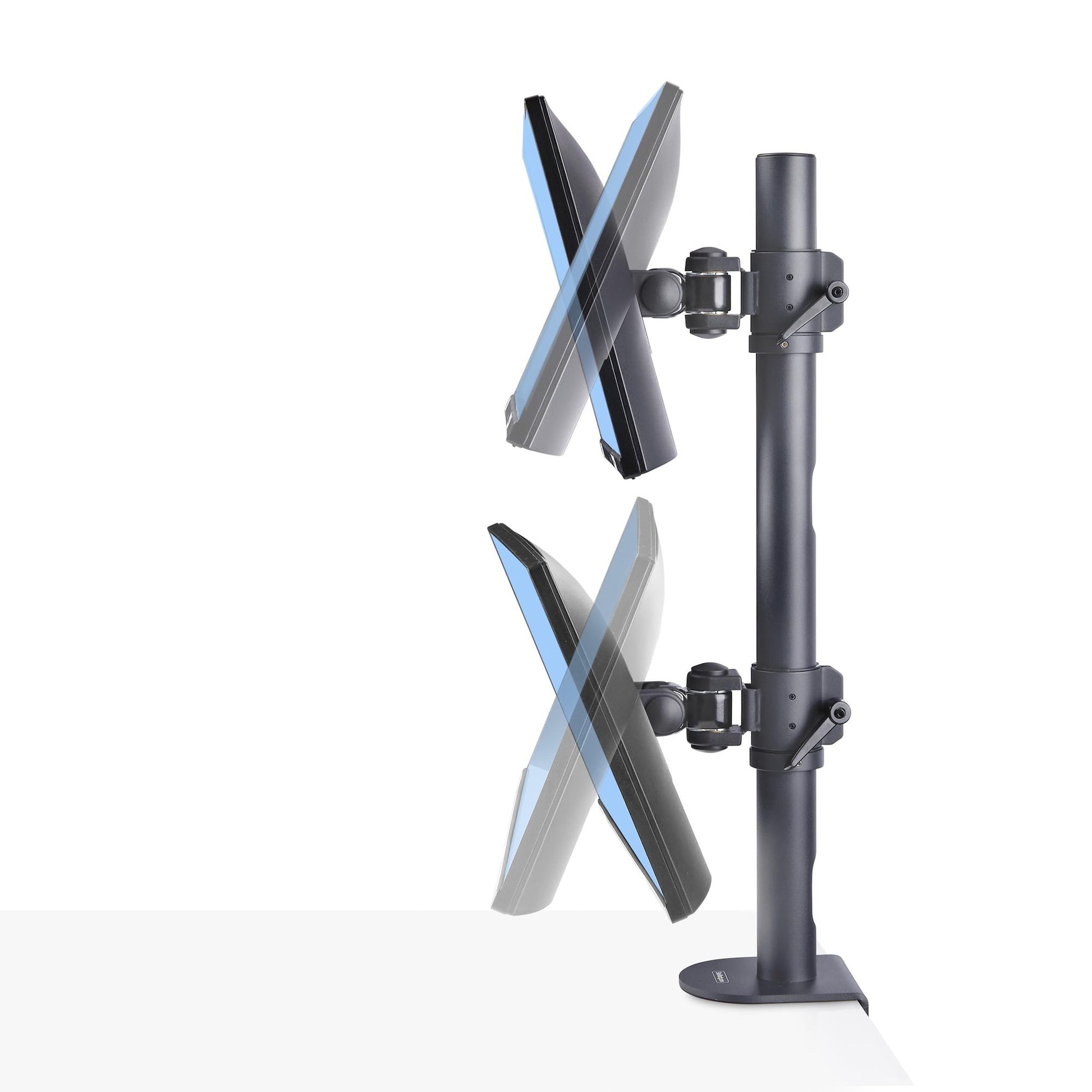 StarTech.com H2MPV-MONITOR-MOUNT monitor mount / stand 49" Desk Black