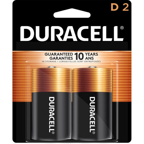 Duracell U.S.A.  Batteries, D, Coppertop, Alkaline, 2/PK-DURMN1300B2Z