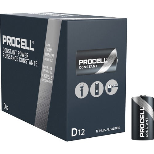 Duracell U.S.A.  Batteries, D, Alkaline, 12/BX, BK-DURPC1300