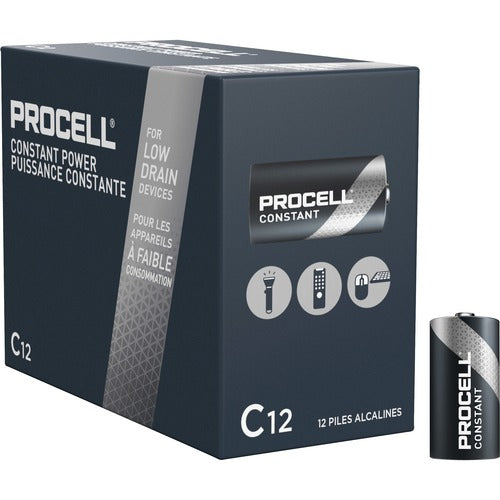 Duracell U.S.A.  Batteries, C, Alkaline, 12/BX, BK-DURPC1400