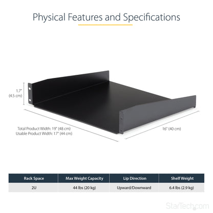 StarTech.com CABSHELF rack accessory Shelf