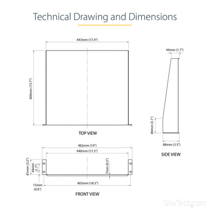 StarTech.com CABSHELF rack accessory Shelf