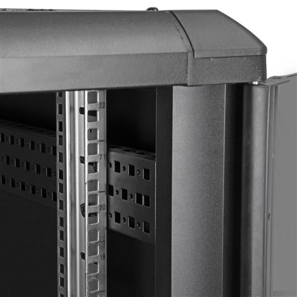 StarTech.com RK2236BKF rack cabinet 22U Freestanding rack Black