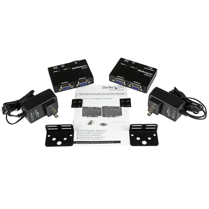 StarTech.com ST121UTP AV extender AV transmitter & receiver Black