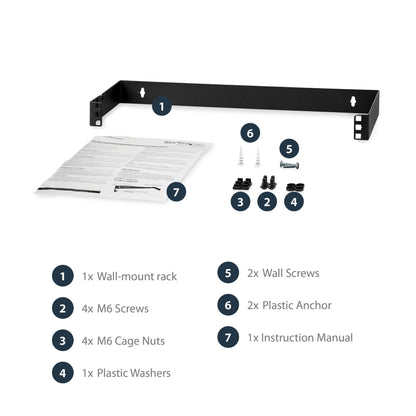 StarTech.com WALLMOUNTH1 rack accessory Wall mounted rack