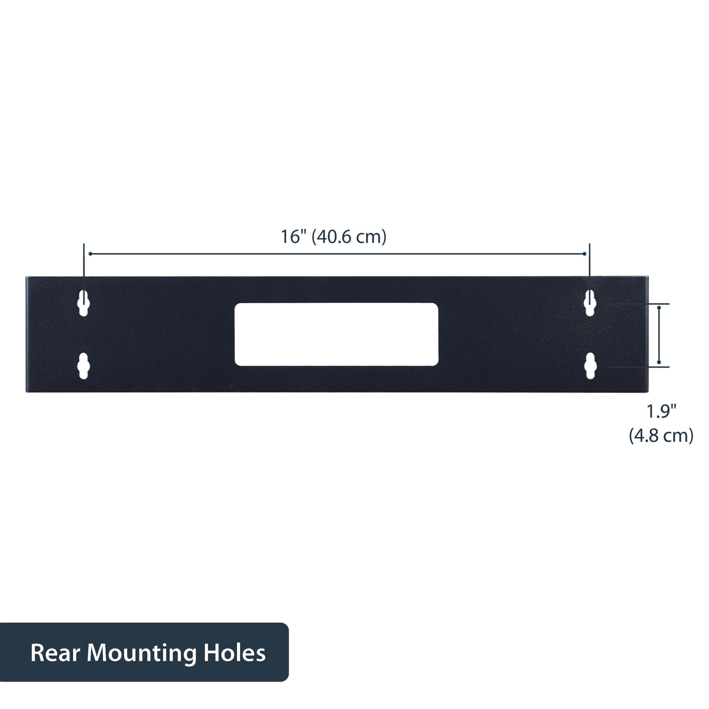 StarTech.com WALLMOUNTH2 rack cabinet 2U Wall mounted rack Black