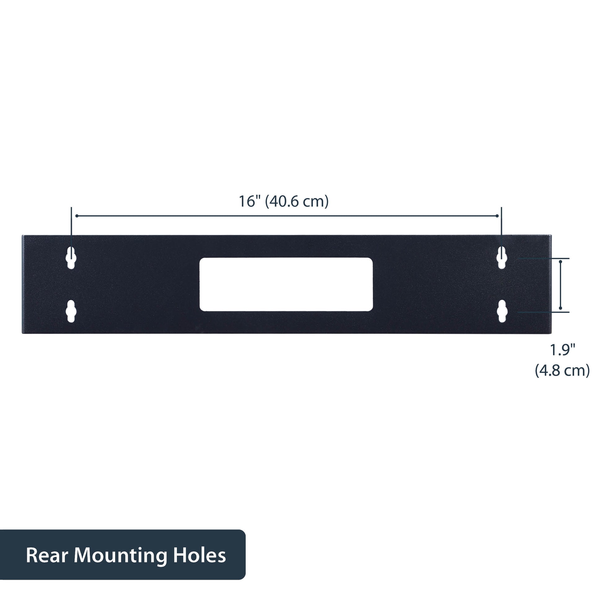 StarTech.com WALLMOUNTH2 rack cabinet 2U Wall mounted rack Black