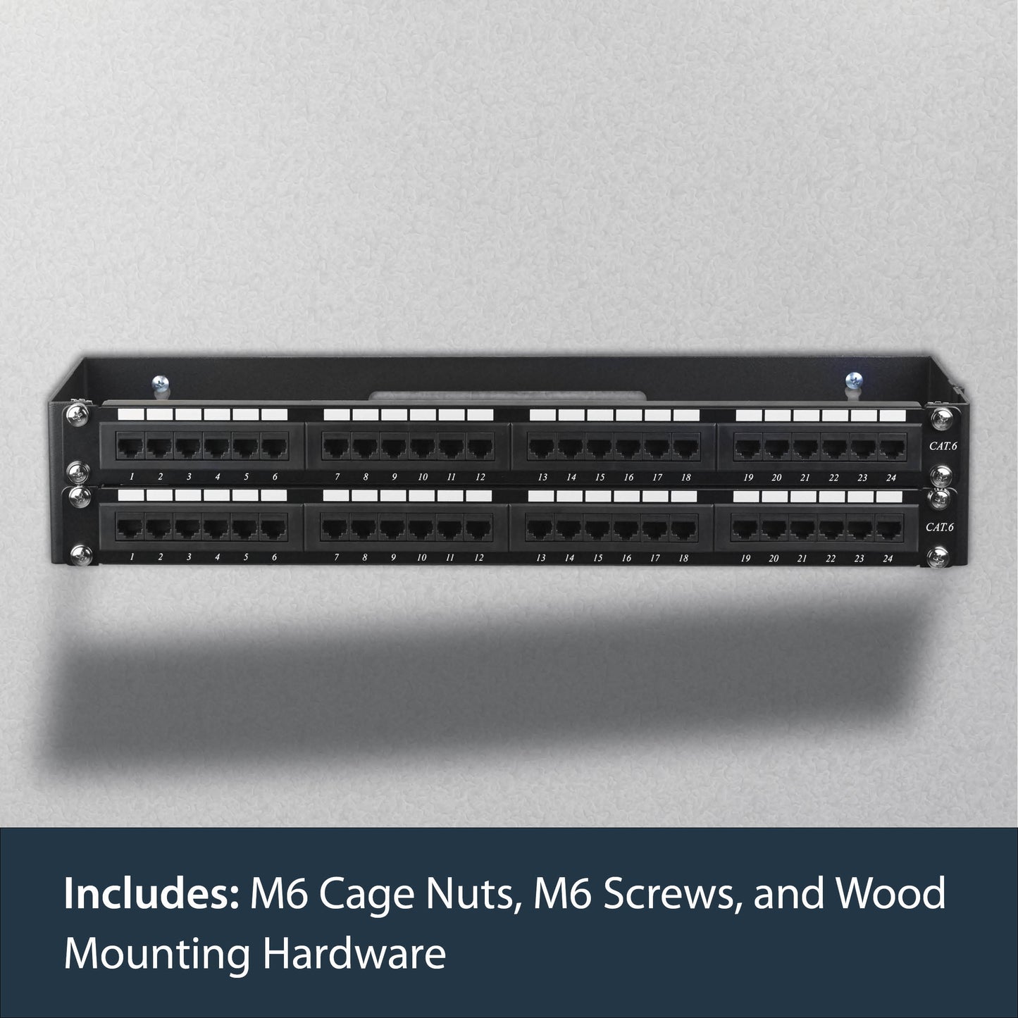 StarTech.com WALLMOUNTH2 rack cabinet 2U Wall mounted rack Black