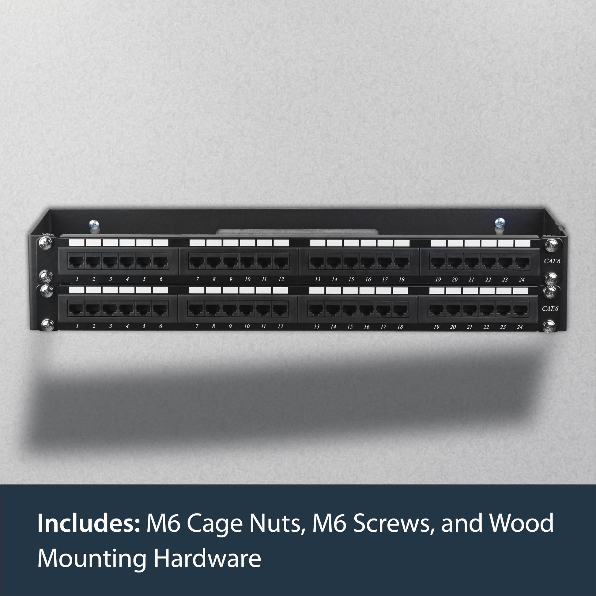 StarTech.com WALLMOUNTH2 rack cabinet 2U Wall mounted rack Black