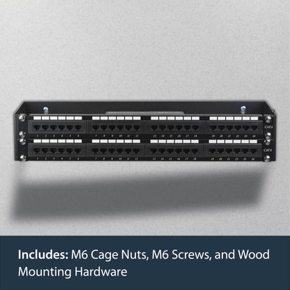 StarTech.com WALLMOUNTH2 rack cabinet 2U Wall mounted rack Black