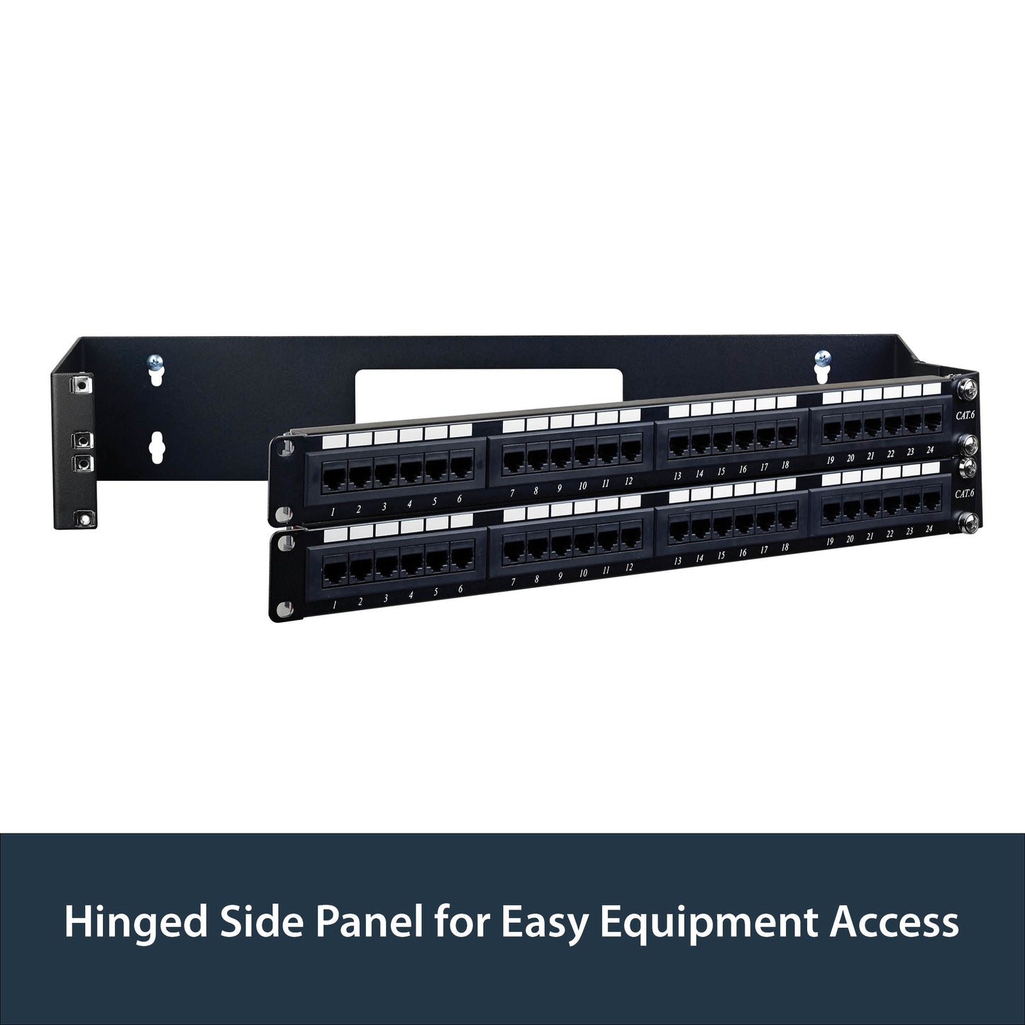 StarTech.com WALLMOUNTH2 rack cabinet 2U Wall mounted rack Black