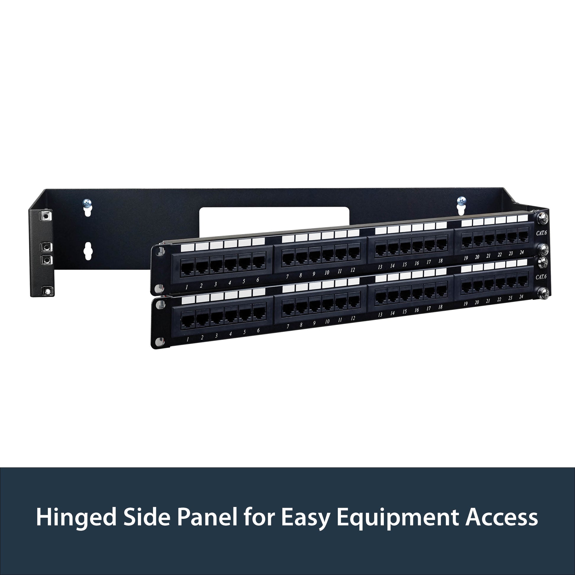StarTech.com WALLMOUNTH2 rack cabinet 2U Wall mounted rack Black
