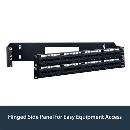 StarTech.com WALLMOUNTH2 rack cabinet 2U Wall mounted rack Black