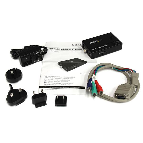 StarTech.com VID2VGATV2 video signal converter Active video converter 1600 x 1200 pixels