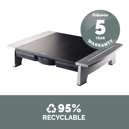 Fellowes Office Suites 28" Desk Black, Silver