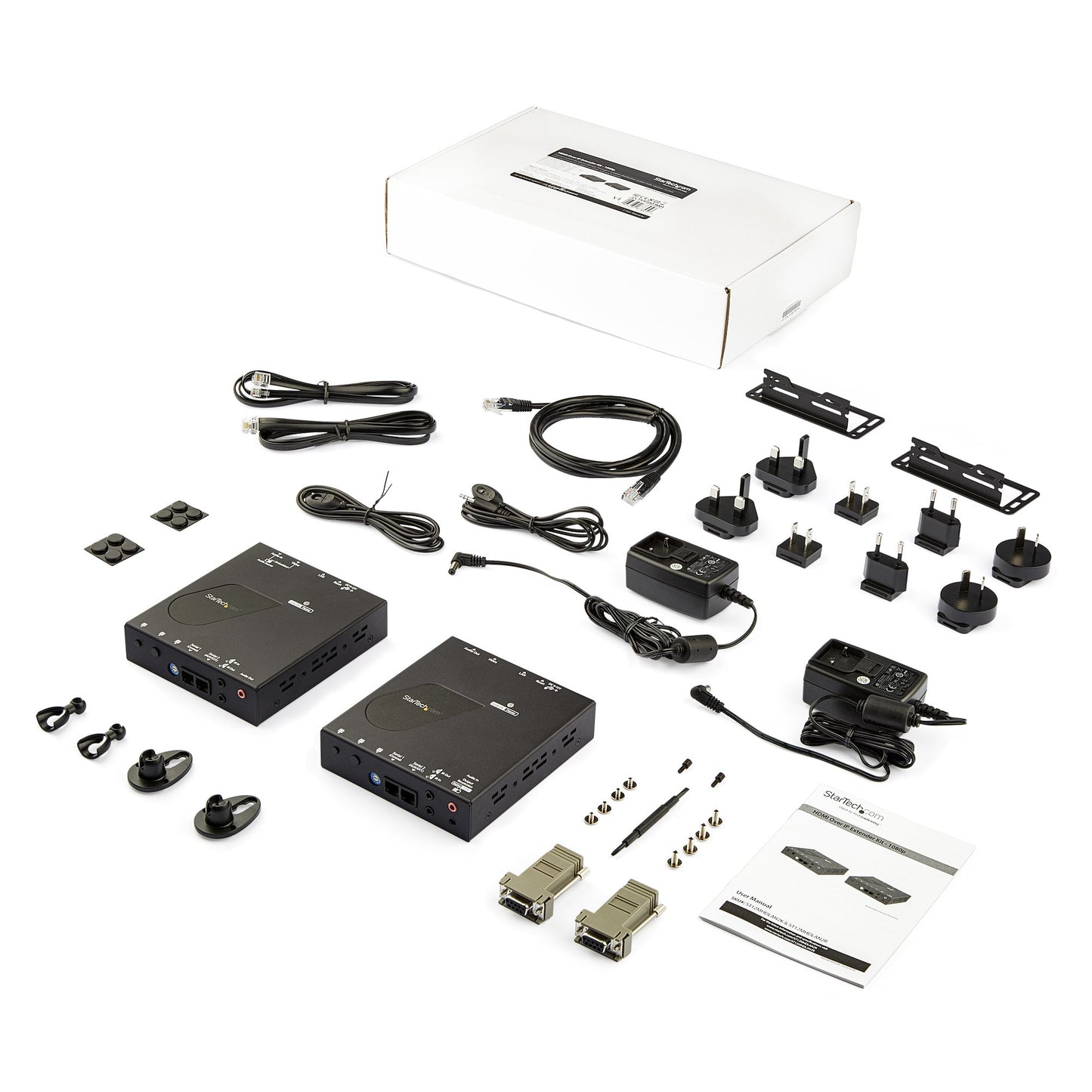 StarTech.com ST12MHDLAN2K AV extender AV transmitter & receiver Black