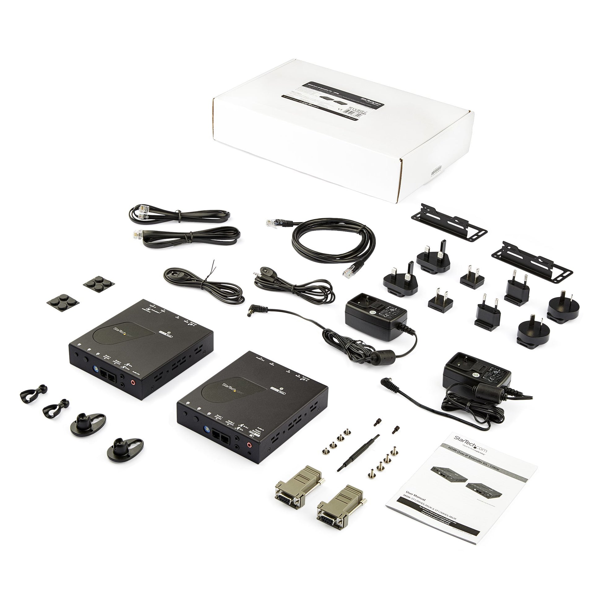 StarTech.com ST12MHDLAN2K AV extender AV transmitter & receiver Black