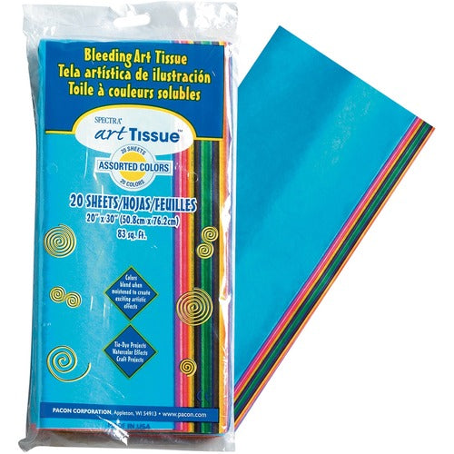 Pacon  Art Tissue Paper, 20"x30", 20/PK, AST