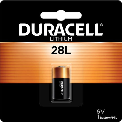 Duracell U.S.A.  Photo Battery, Alkaline, 6 Volt, Black/Gold-DURPX28LBPK