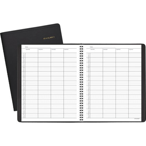 AT-A-GLANCE  4-Person Group Appt Book,Undated,1PPD,8-1/2"x11"Pg Sz,BK