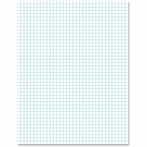 Tops  2-Sided Quadrille Pads,Ruled 4x4Sq/Inch,50 Sht,8-1/2"x11",WE