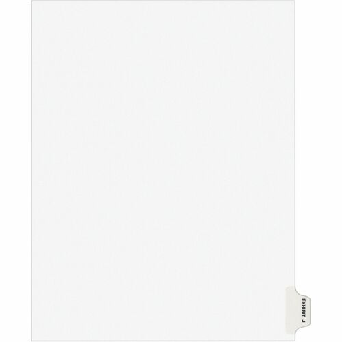 Avery  Index Dividers, "J", Side Tab, 8-1/2"x11", 25/PK, WE