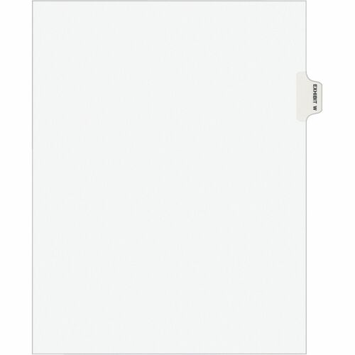 Avery  Index Dividers, "W", Side Tab, 8-1/2"x11", 25/PK, WE