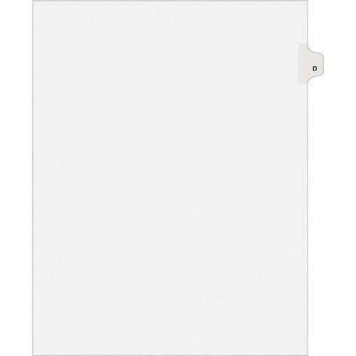 Avery  Legal Dividers w/Letter "D", Side Tab, 8-1/2"x11", 25/PK