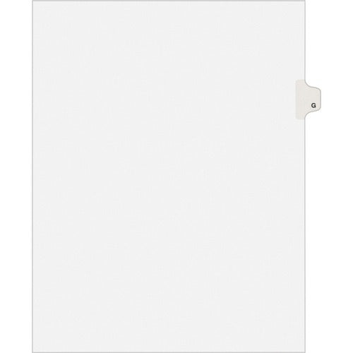 Avery  Legal Dividers w/Letter "G", Side Tab, 8-1/2"x11", 25/PK