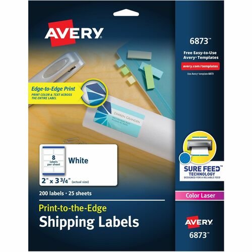 Avery  Laser Labels,Matte,Mailing,2"x3-3/4",200/PK,WE