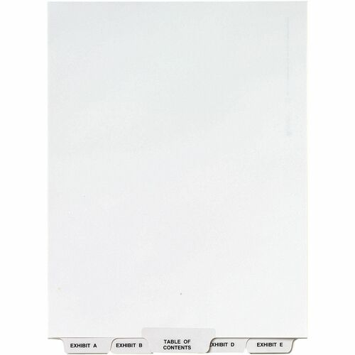 Avery  Legal Exhibit Dividers, Bottom Tab, A-Z, 11"x8-1/2", White
