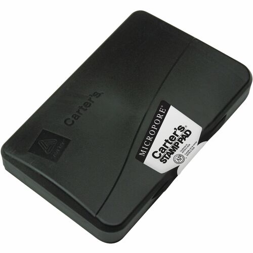 Avery  Stamp Pad, Micropore, Size 2, 3-1/4"x6-1/4", Black