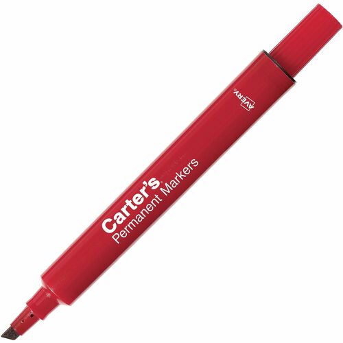 Avery  Permanent Marker, Large, Chisel Tip, Red