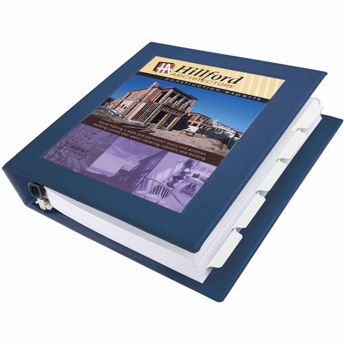 Avery  View Binder,Locking D-Ring,1-1/2" Cap,11"x8-1/2",Navy BE