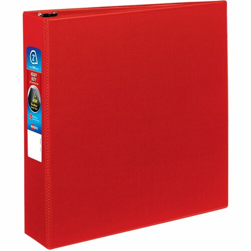 Avery  Binder, DuraHinge, 4 Pockets,2" Capacity, 8-1/2"x11", Red