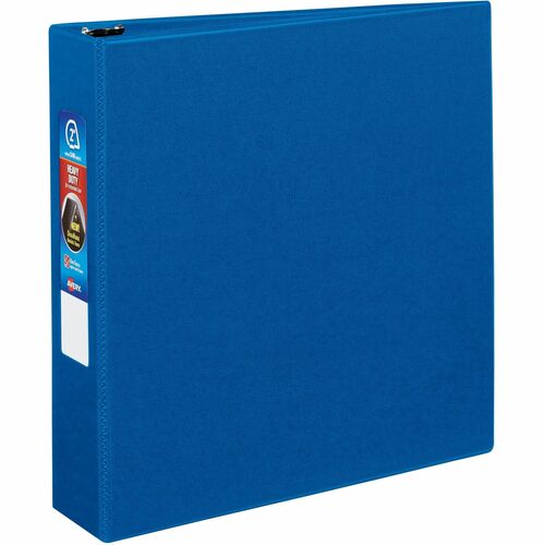 Avery  Binder, DuraHinge, 4 Pockets, 2" Capacity, 8-1/2"x11", Blue